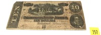 1864 $10 Confederate States