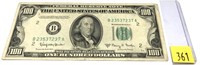 $100 Federal Reserve note series of 1950E