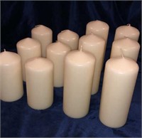 New White Pillar Candles 5” Pillar Candles, 4”