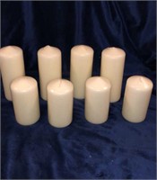 4” and 5” Pillar White Candles