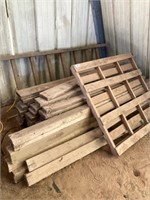 Pile of Boards (some 4"x4"), Pallet