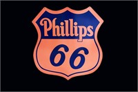Phillips 66 SS Steel Repro Sign 39"X42"