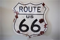 Route 66 SS Steel Repro Sign 38"X41"