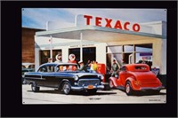 Texaco Gas Station SS Steel Repro Sign 23"X34"