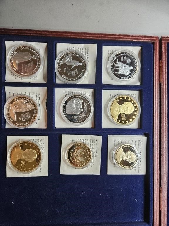 9 Abraham Lincoln Commemorative coins