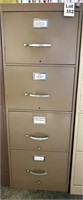 File Cabinet Metal Four Drawer 52 inches
