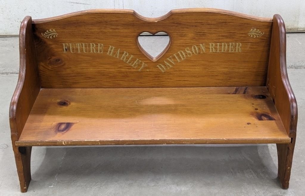 Future Harley-Davidson Rider Children's Bench