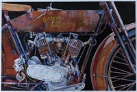 1910's Harley-Davidson Artist Proof by William F.