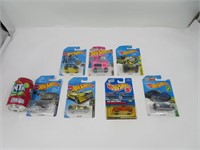 7 voitures hot wheels die cast