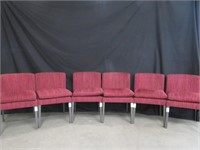 SET OF 6 UPHOLSTERED DINERS W/ MATCHING CUSHIONS