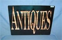 Antiques style advertising sign