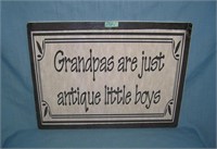 Grandpas are just antiques little boys style adver