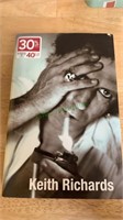 1 book - Keith Richards, titled “Life”, copyright