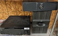 RCA RECEIVER WITH CENTER AND SUBWOOFER