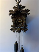 Bavarian Hunt Themed Cuckoo Clock