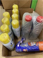 Box of  spray starch, carpet stain remover,