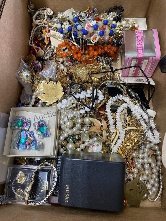 Box of jewelry and more