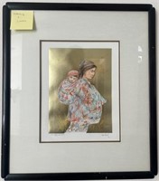 320 - HIBEL LTD ED FRAMED ART 25X21"