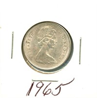 1965 Canadian Silver Quarter
