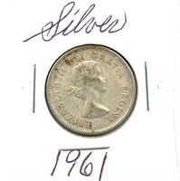 1961 Canadian Silver Quarter