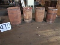 4 Wooden Nail Kegs