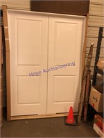 PRE-HUNG DOUBLE DOOR, 61" WIDE X 82" TALL