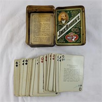 Jack Daniels playing cards with collectors tin