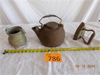 Metal Kettle, Pot and Iron