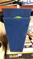Two Blue Planter Is Measuring 24 Inches Tall By 1