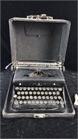 Vintage Royal Typewriter Glass Keys, Case