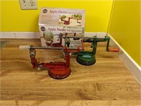 Two NORPRO Apple Master Apple Peeler & Corers