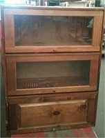 3 PC. Lawyers Style Bookcase, Approx. 44 1/2" Tall