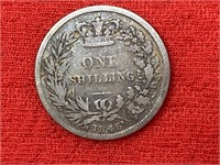 1946 Silver Great Britain One Shilling Coin