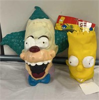 The Simpson Krusty The Clown & Bart Simpson
