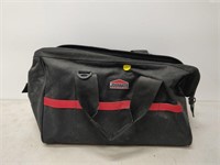 tool box bag & content- saw, sanding papers, etc.
