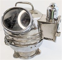 1920s Ship Binnacle Compass & Kerosene Lantern