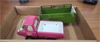 Pink Tonka Truck and Trailer