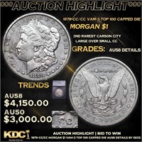 ***Auction Highlight*** 1879-cc/cc Morgan Dollar V