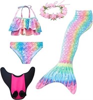 SIZE : 130 - XICHONG Girls Mermaid Tail Swimsuit