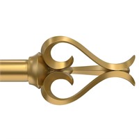 Curtain Rod 48  to 72  Single Curtain Rod Gold 1