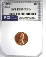 1972-S Cent PR70 DCAM RD LISTS $325 IN 69DC