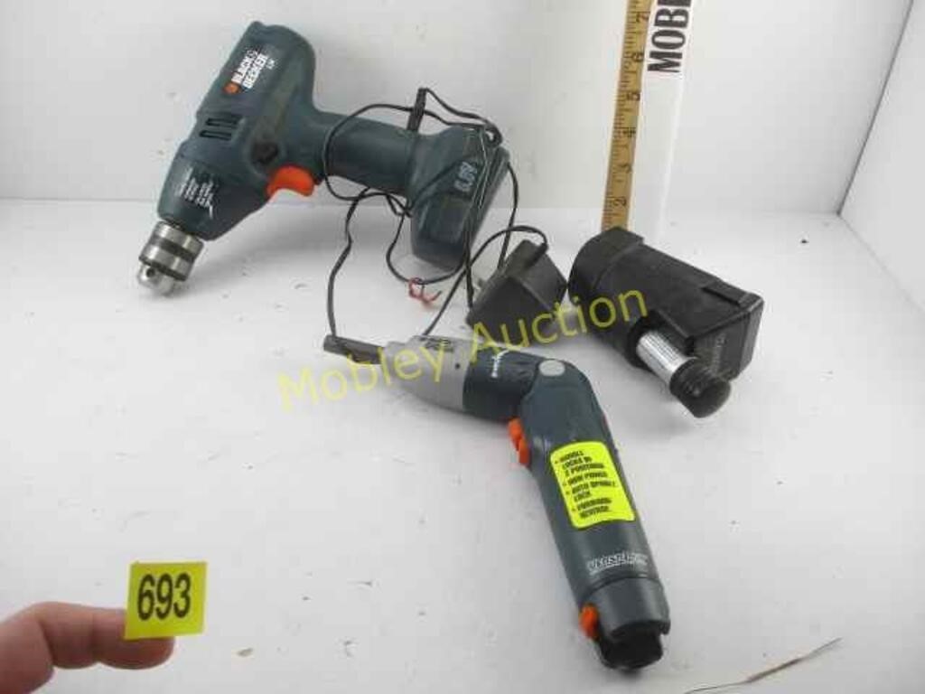 BLACK AND DECKARD CORDLESS TOOLS-NOT TESTED