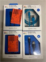 Lot of 4 usb-c to usb 6ft phone charger cords