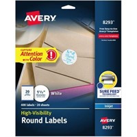 Avery Permanent High-Visibility Labels, 8293,