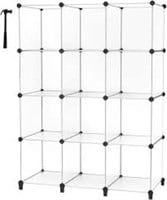 12 Cube Storage Shelf, Storage Bookcase Bookshelf