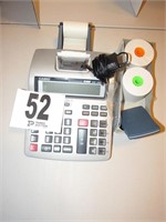 Casio Desk Calculator with AC Cord, (2) Rolls of