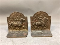 Cast Iron Joan of Arc Book Ends