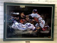 Terry Rose "Plate at the Plate" Art 30x40in