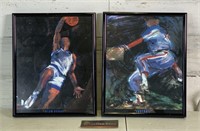 Terry Rose "Slam Dunk & Fastball" Art 8x10in