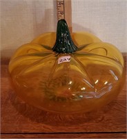 Glass pumpkin  Made in Romania